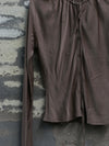 Mutedance 25 Autumn/Winter Button-Down Drawstring Shirt Top Collection Handmade Classic MD-MD25FW82-sand (MD25FW35)